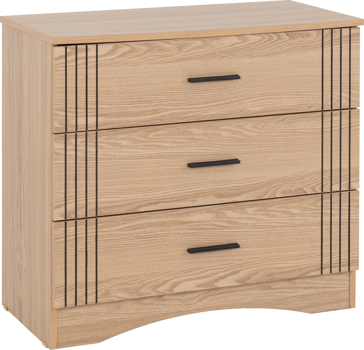Tessa 3 Drawer Chest - Natural Oak Effect - view 8