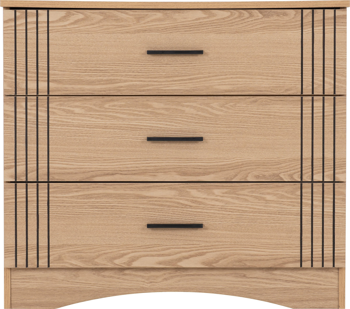 Tessa 3 Drawer Chest - Natural Oak Effect - view 6