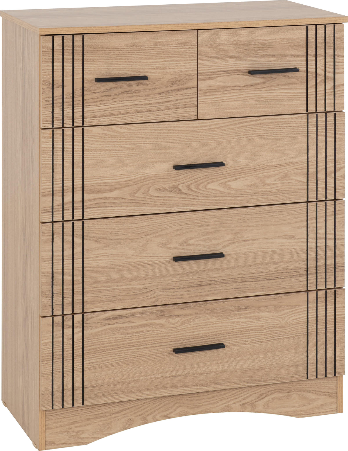 Tessa 3+2 Drawer Chest - Natural Oak Effect - view 8