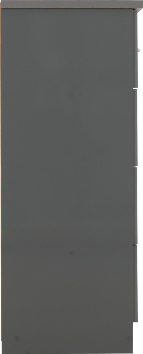 Nevada 3+2 Drawer Chest - Grey Gloss - view 5