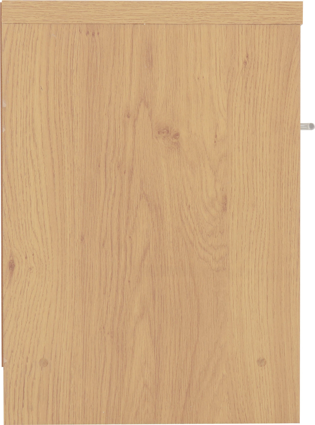 Seville 1 Drawer Bedside - White Gloss/Light Oak Effect Veneer - view 10