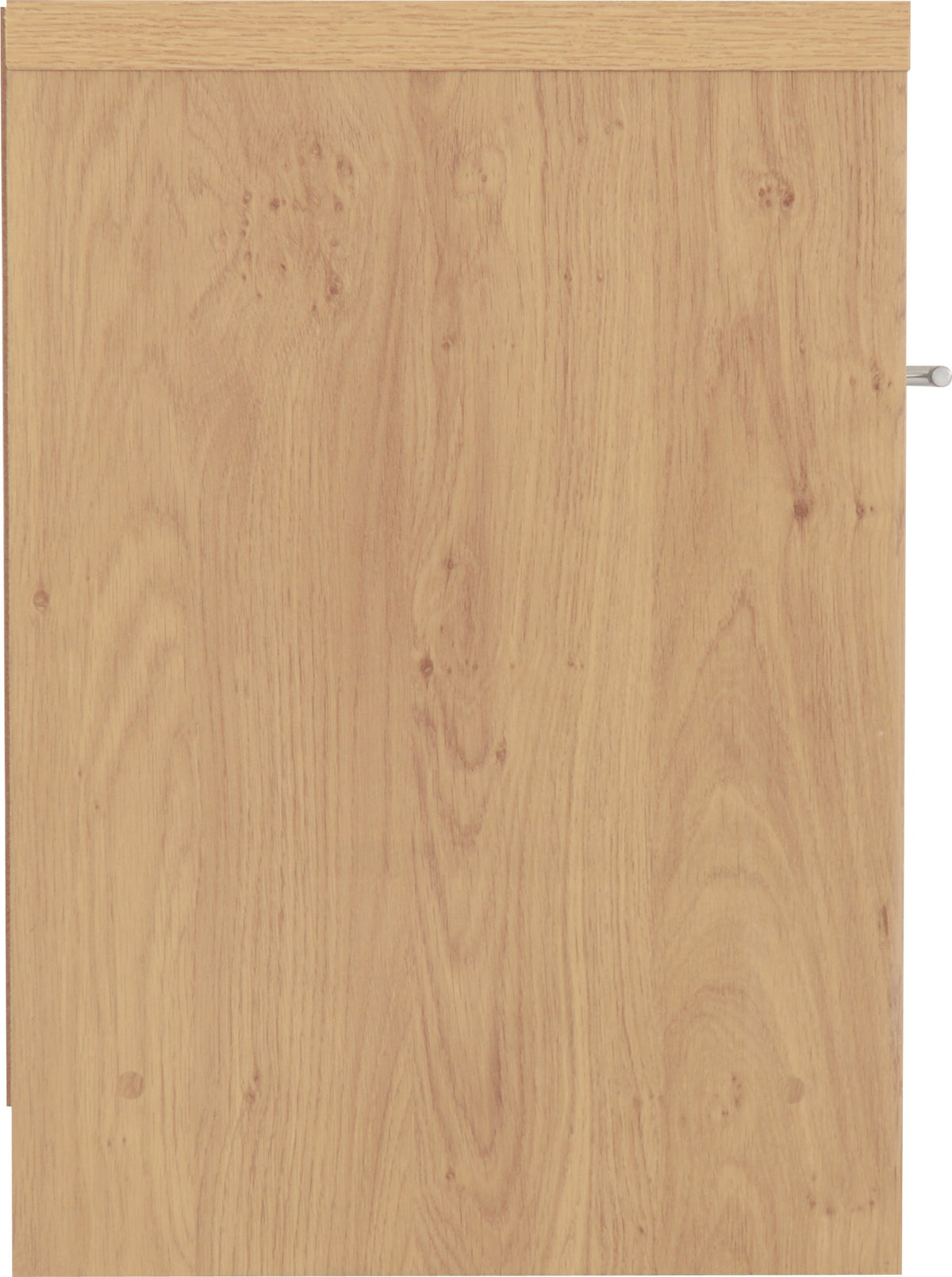 Seville 1 Drawer Bedside - Grey Gloss/Light Oak Effect Veneer - view 6
