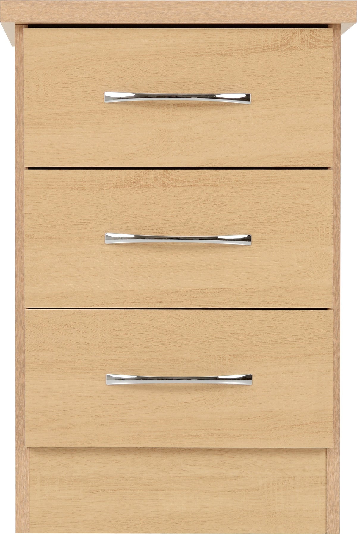 Nevada 3 Drawer Bedside - Sonoma Oak Effect - view 8