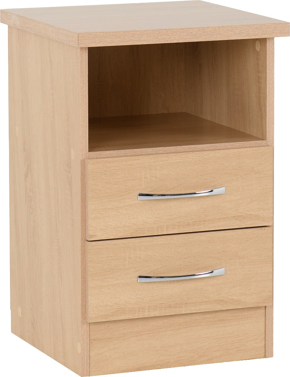Nevada 2 Drawer Bedside - Sonoma Oak Effect - view 2