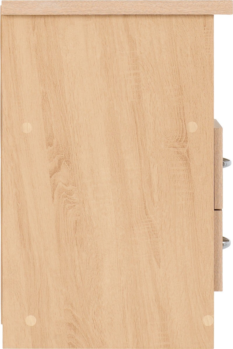 Nevada 2 Drawer Bedside - Sonoma Oak Effect - view 5