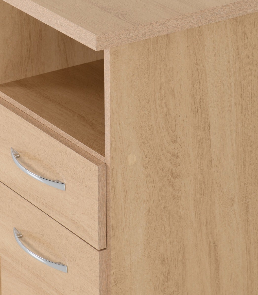 Nevada 2 Drawer Bedside - Sonoma Oak Effect - view 8