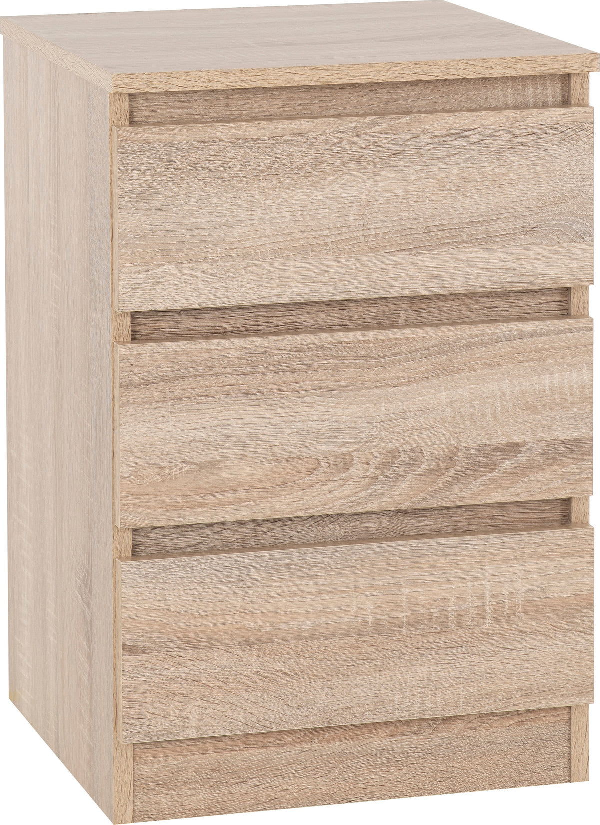 Malvern 3 Drawer Bedside - Sonoma Oak Effect - view 11