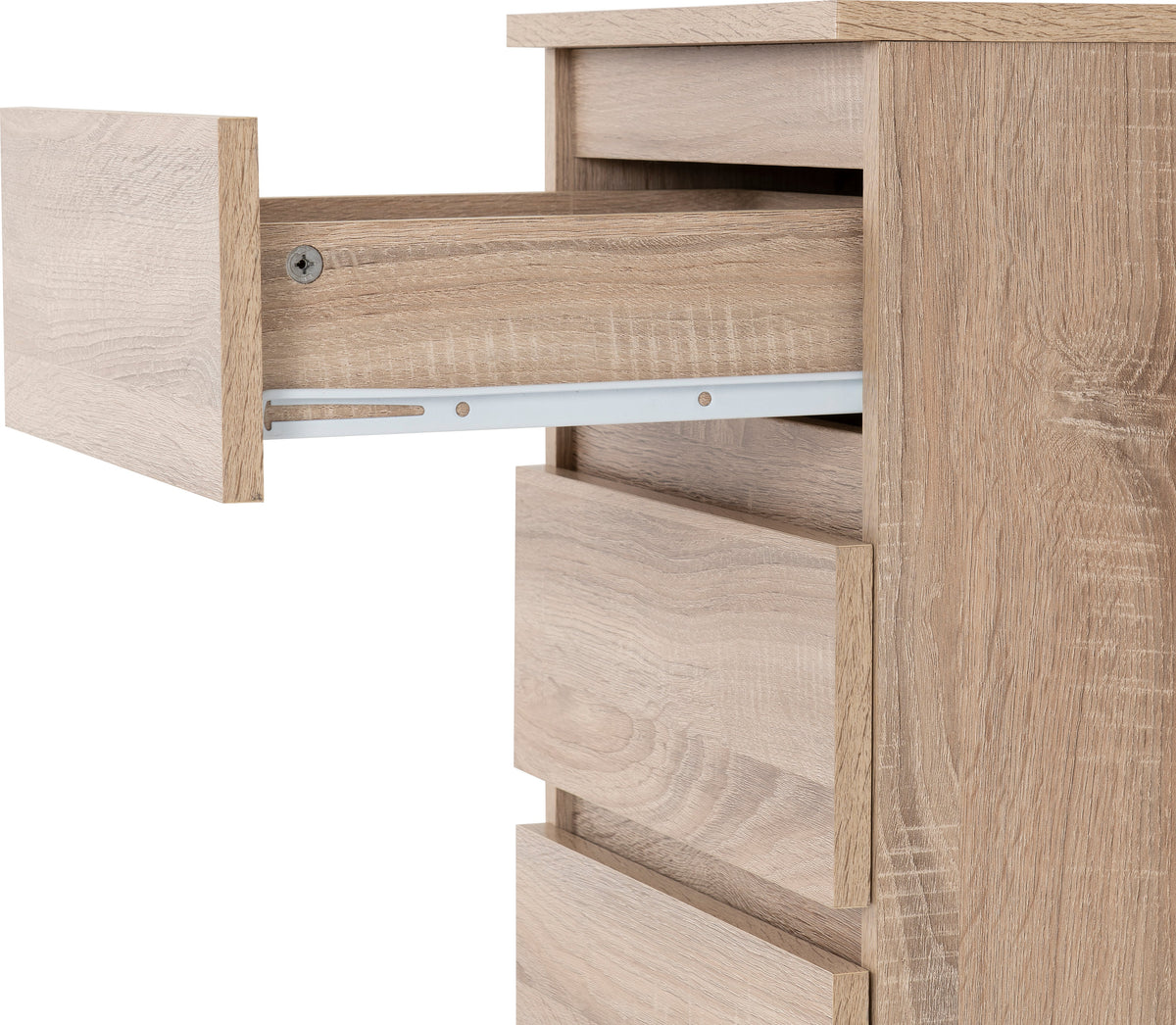 Malvern 3 Drawer Bedside X2 - Sonoma Oak Effect - view 6