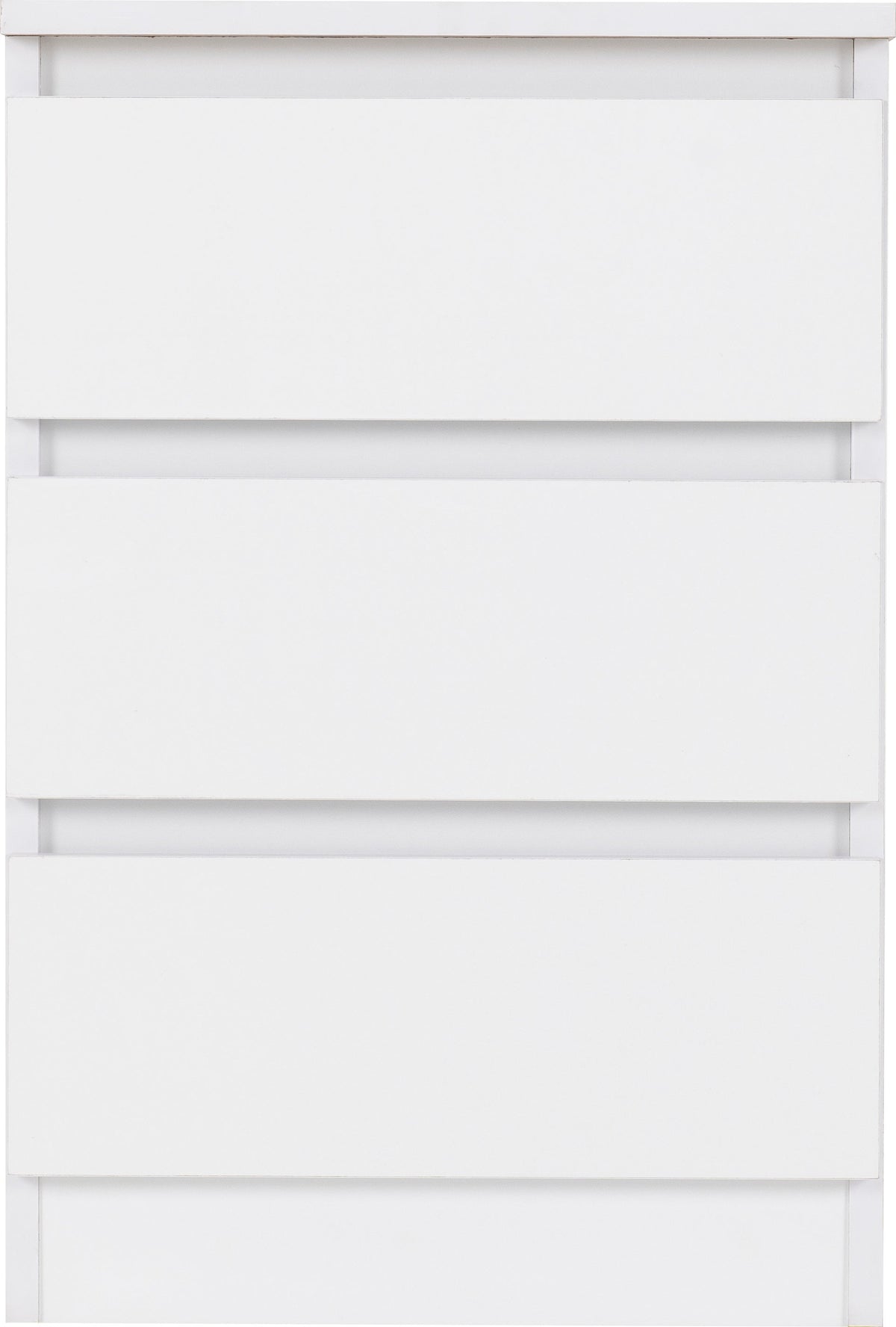 Malvern 3 Drawer Bedside X2 - White - view 9