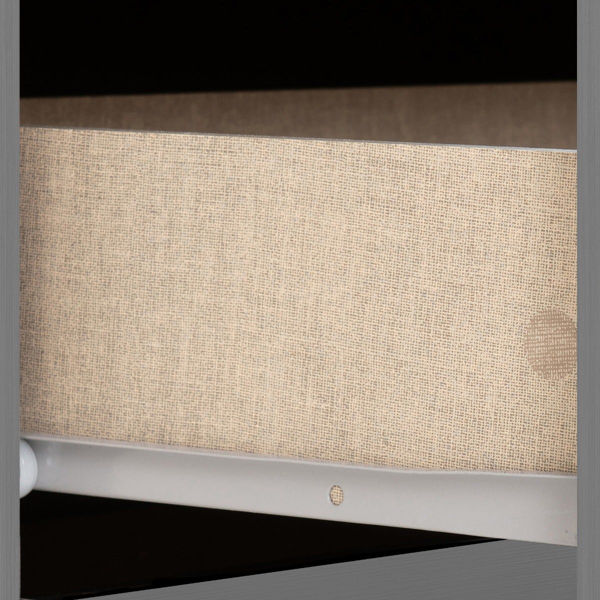 Nevada 3 Drawer Bedside - 3D Effect Grey - view 7