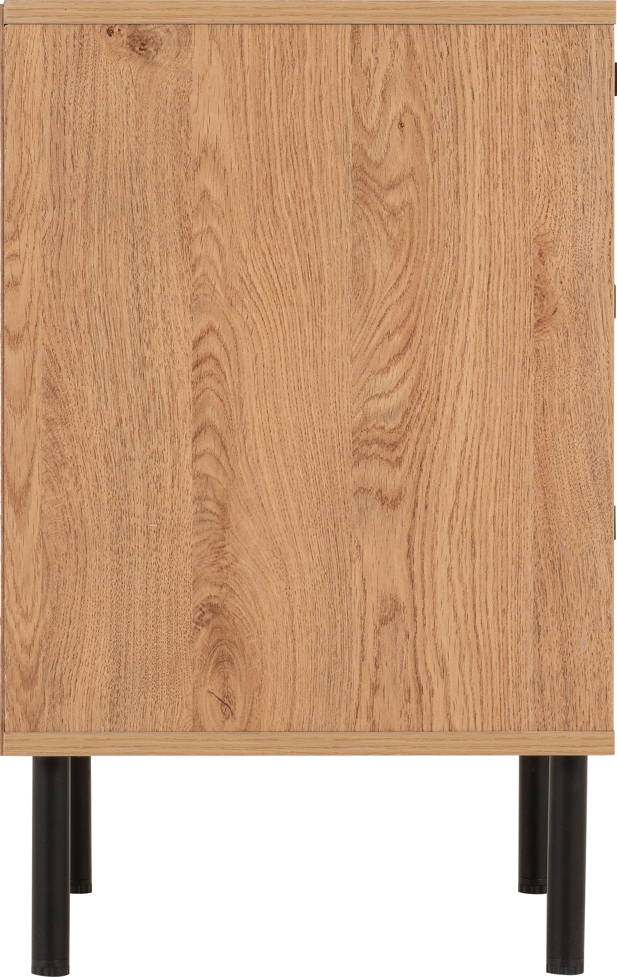 Leon 3 Drawer Bedside - Medium Oak Effect - view 8