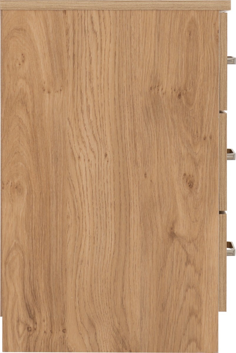 Dakota 3 Drawer Bedside - Oak Effect - view 5