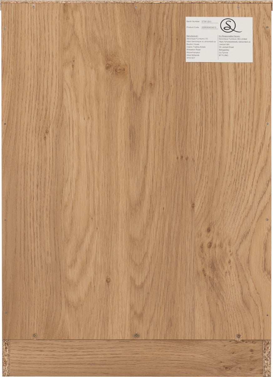 Dakota 3 Drawer Bedside - Oak Effect - view 6