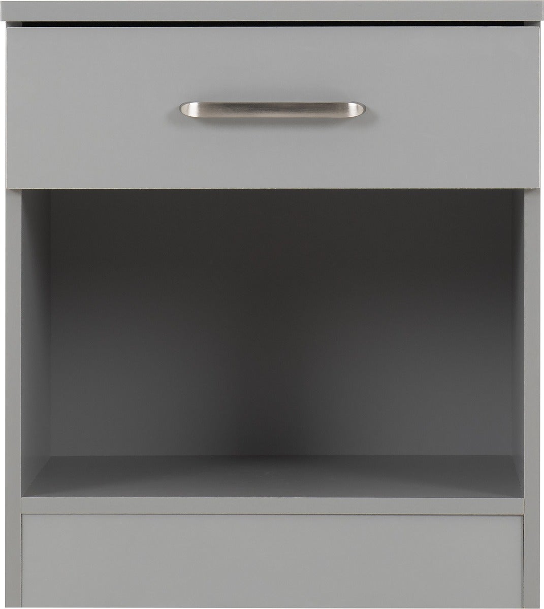 Dakota 1 Drawer Bedside - Light Grey - view 4