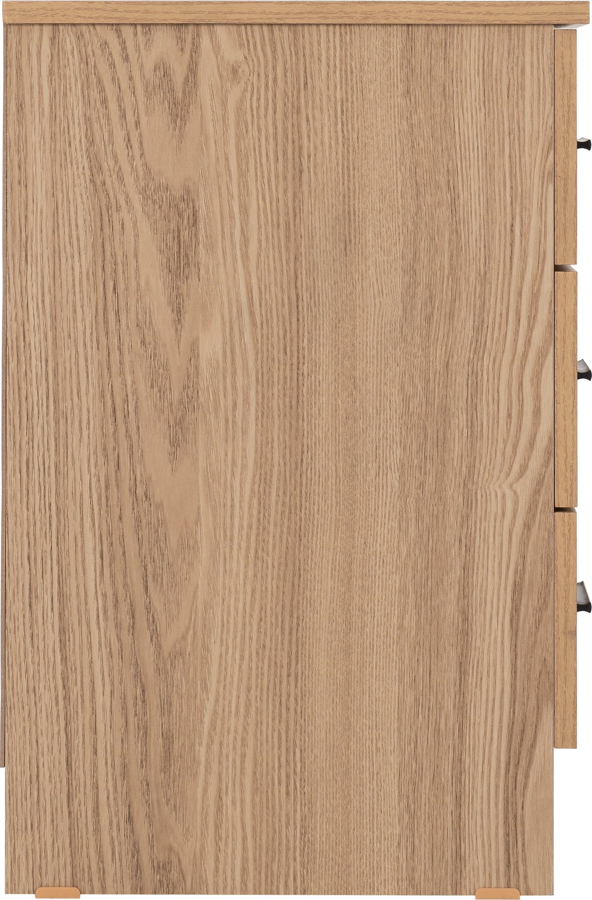 Tessa 3 Drawer Bedside - Natural Oak Effect - view 6