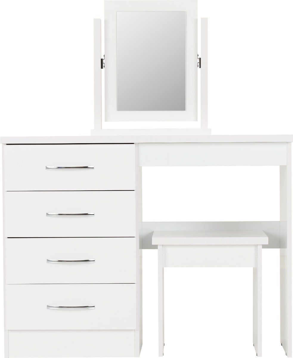 Nevada Dressing Table Set - White Gloss - view 4