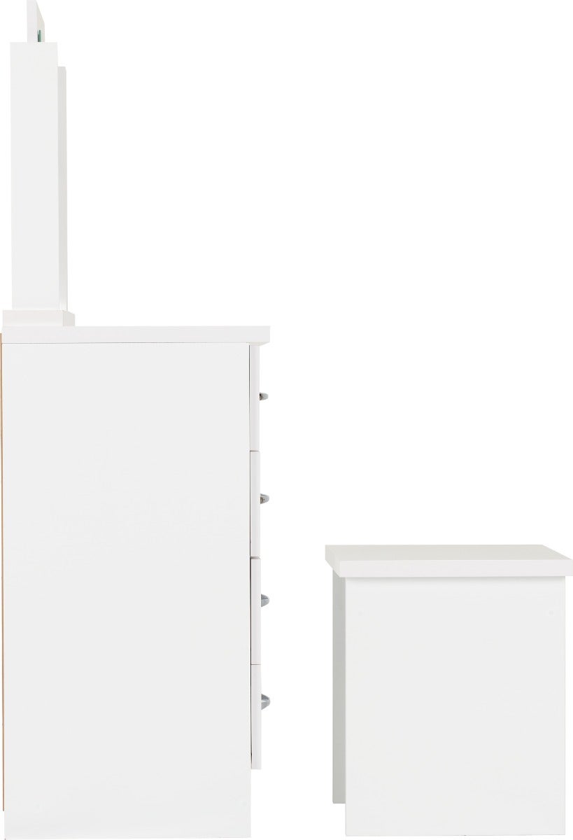 Nevada Dressing Table Set - White Gloss - view 5