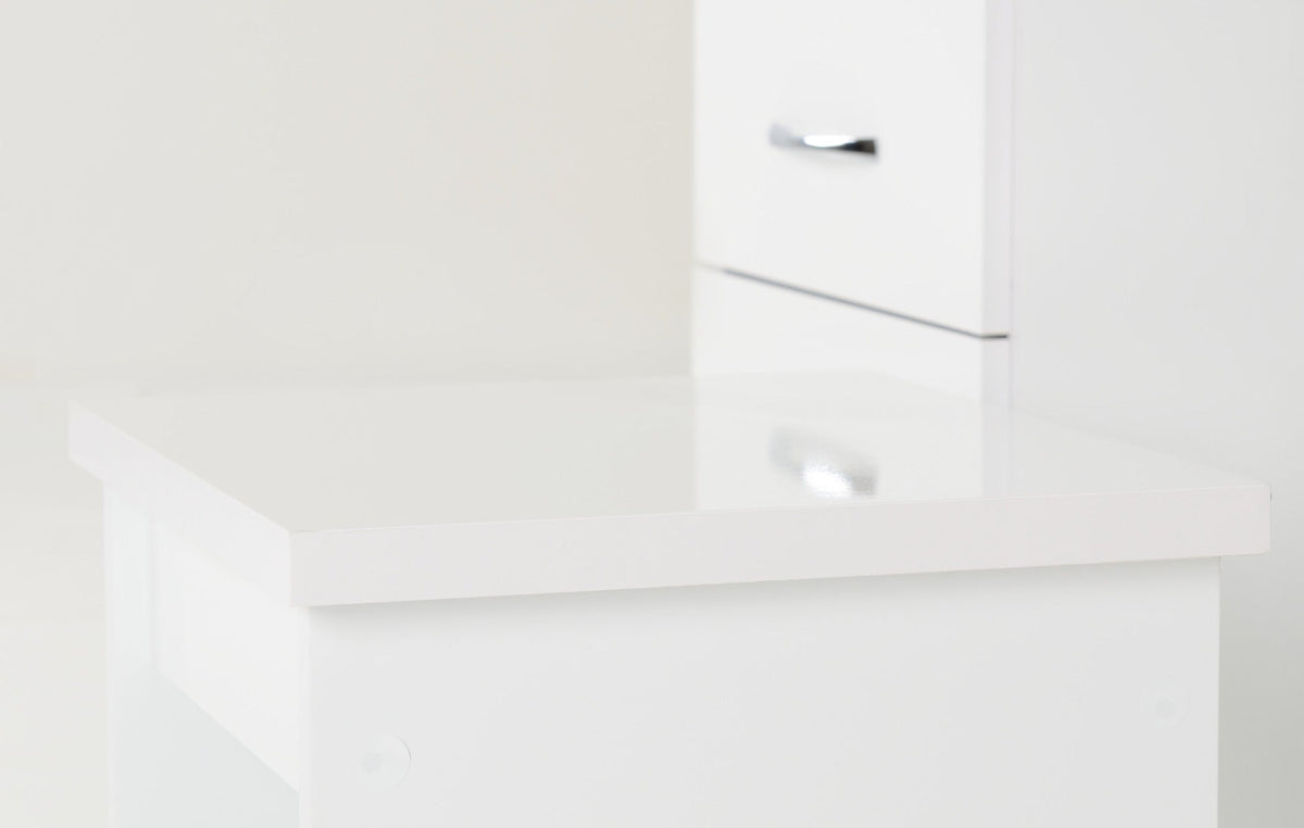 Nevada Dressing Table Set - White Gloss - view 9