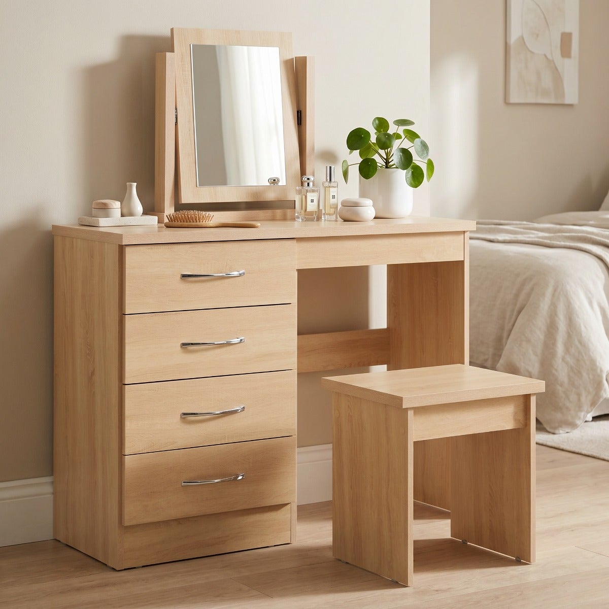 Nevada Dressing Table Set - Sonoma Oak Effect