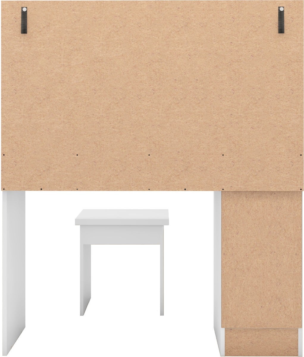 Nevada Vanity/Dressing Table Set - White Gloss - view 6