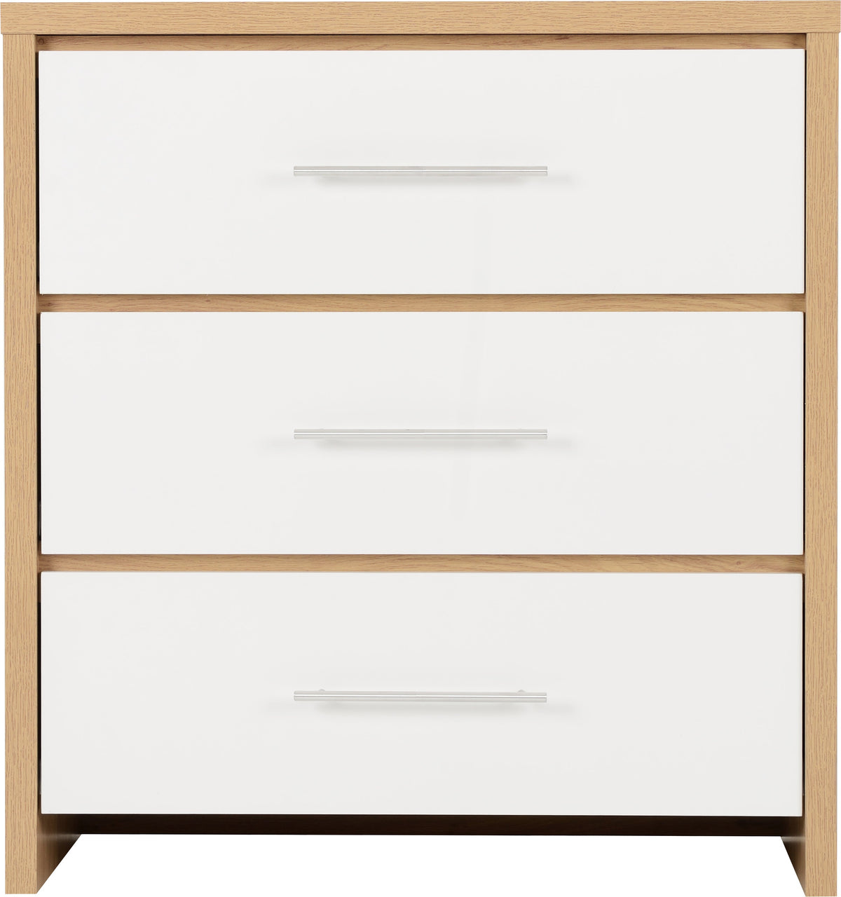 Seville Bedroom Set - White Gloss/Light Oak Effect Veneer - view 15