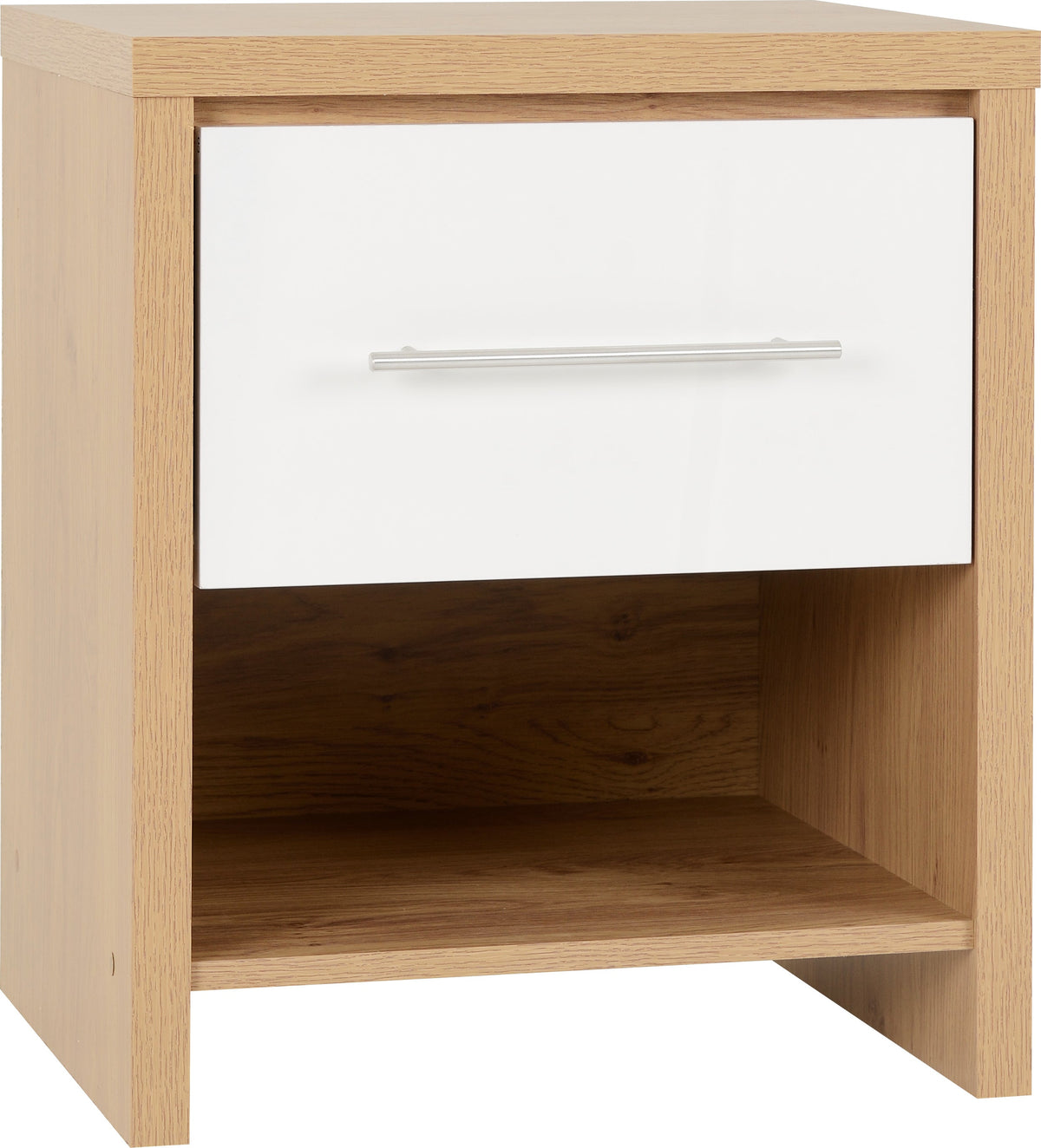 Seville Bedroom Set - White Gloss/Light Oak Effect Veneer - view 12