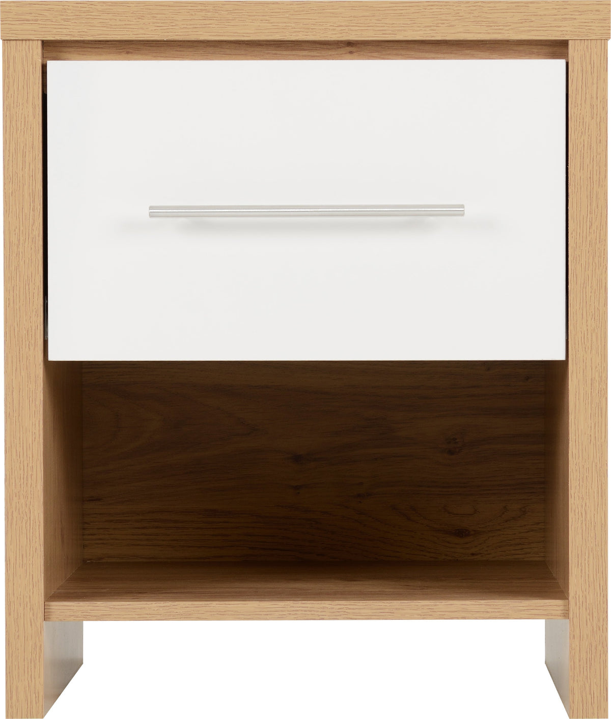 Seville Bedroom Set - White Gloss/Light Oak Effect Veneer - view 10