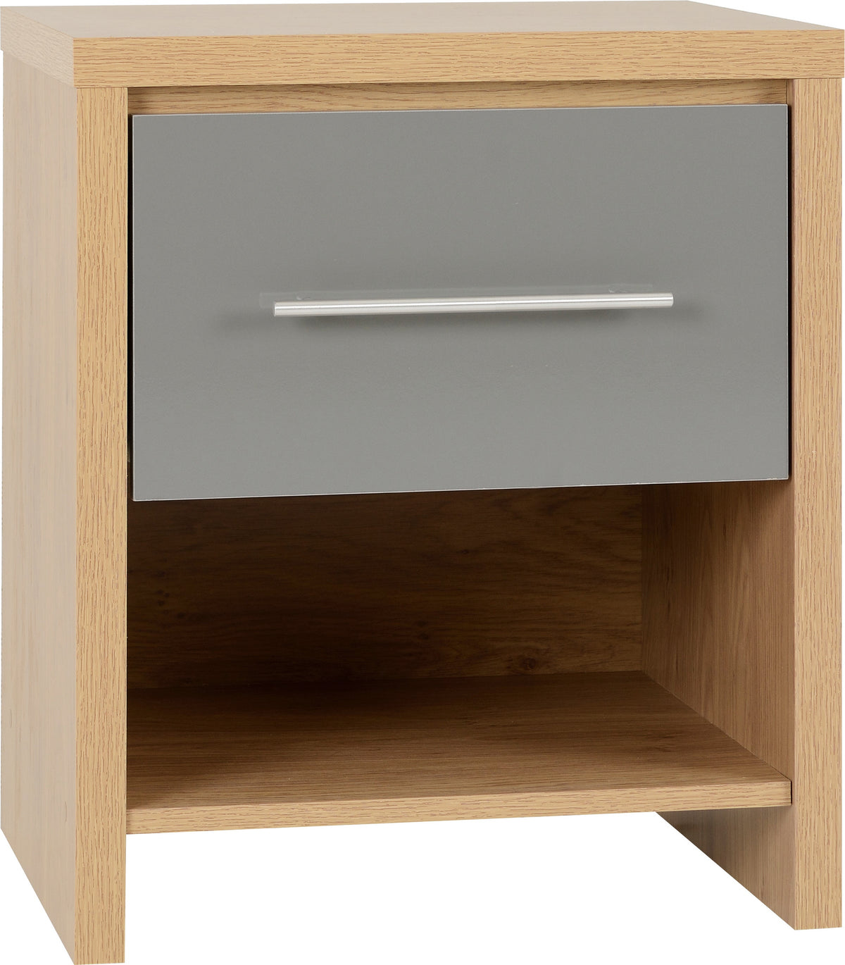 Seville Bedroom Set - Grey Gloss/Light Oak Effect Veneer - view 13