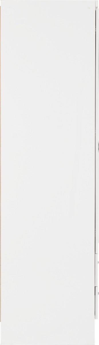 Nevada 3 Door 2 Drawer Wardrobe Bedroom Set - White Gloss - view 6