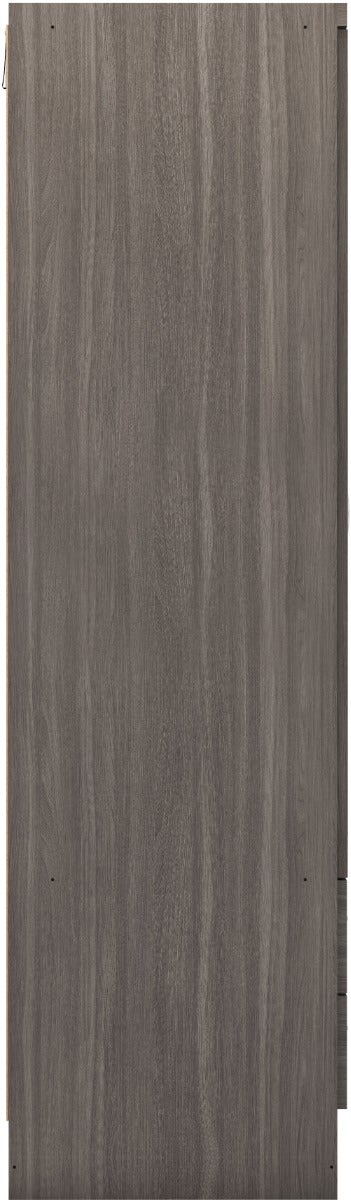 Nevada 3 Door 2 Drawer Wardrobe Bedroom Set - Black Wood Grain - view 6