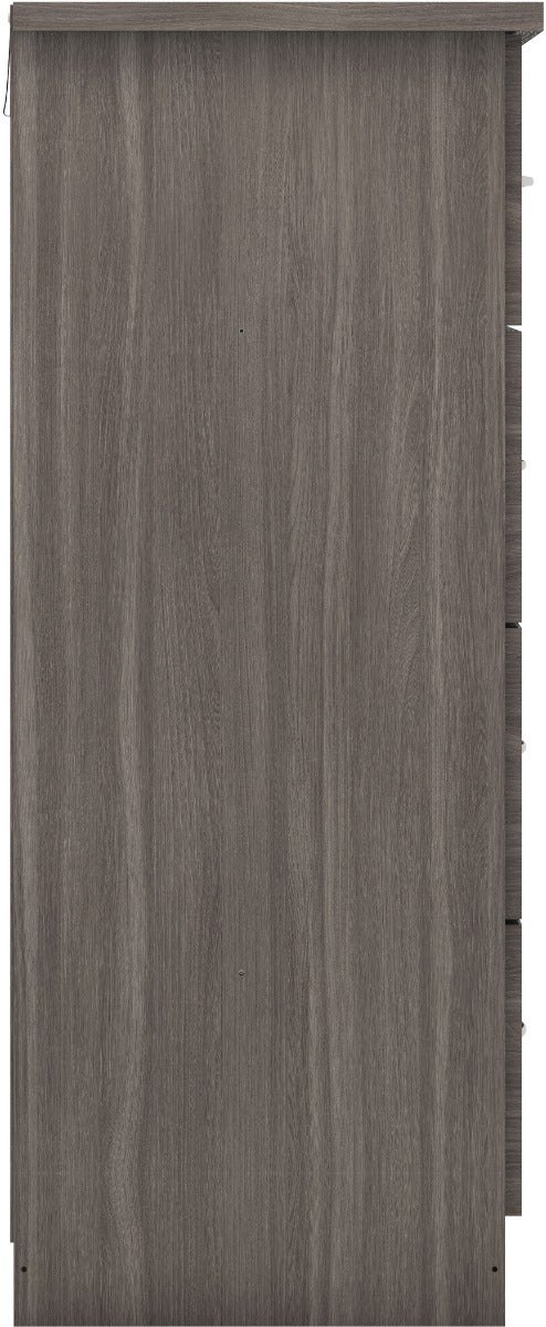 Nevada 4 Door 2 Drawer Wardrobe Bedroom Set - Black Wood Grain - view 11