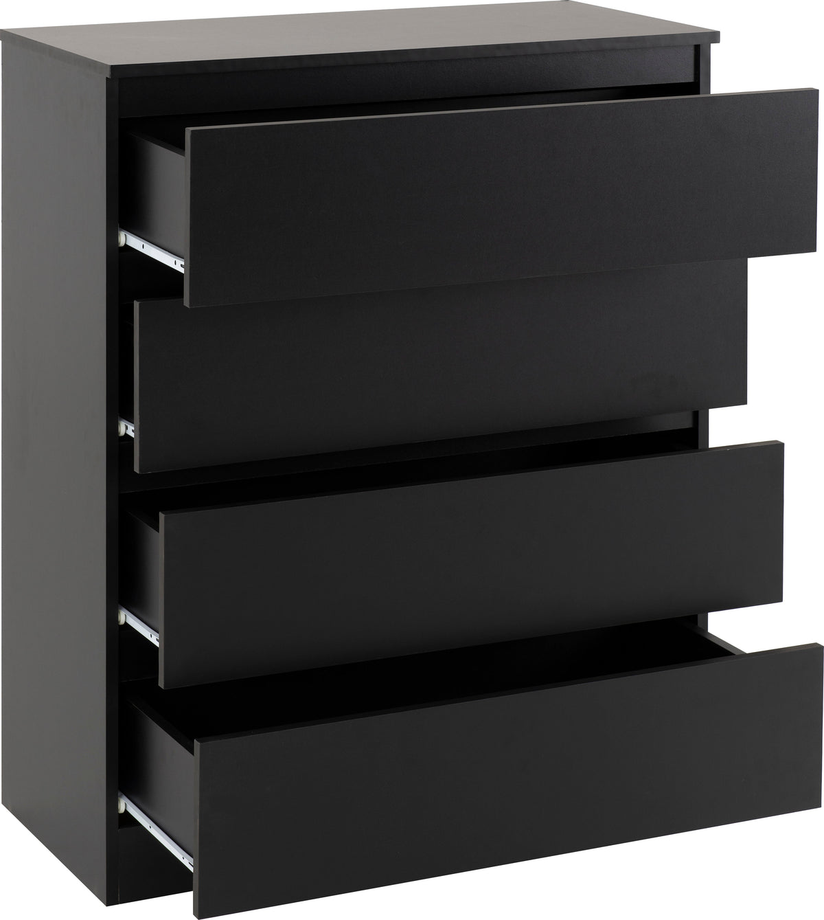 Malvern 3 Door Wardrobe Bedroom Set - Black - view 16