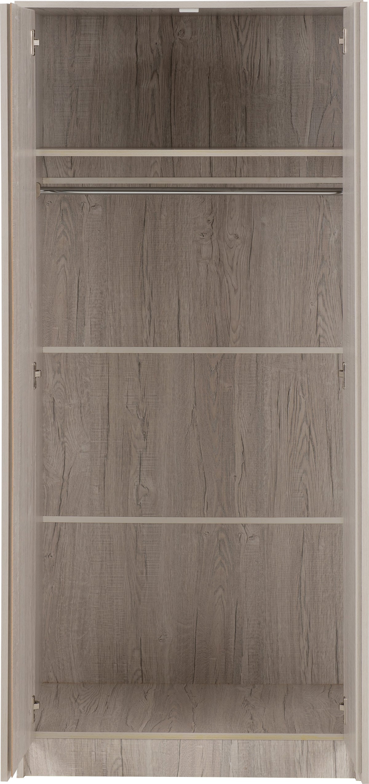 Malvern 2 Door Wardrobe Bedroom Set - Urban Snow - view 20
