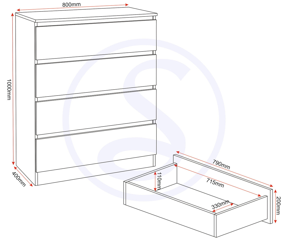 Malvern 2 Door Wardrobe Bedroom Set - Urban Snow - view 6