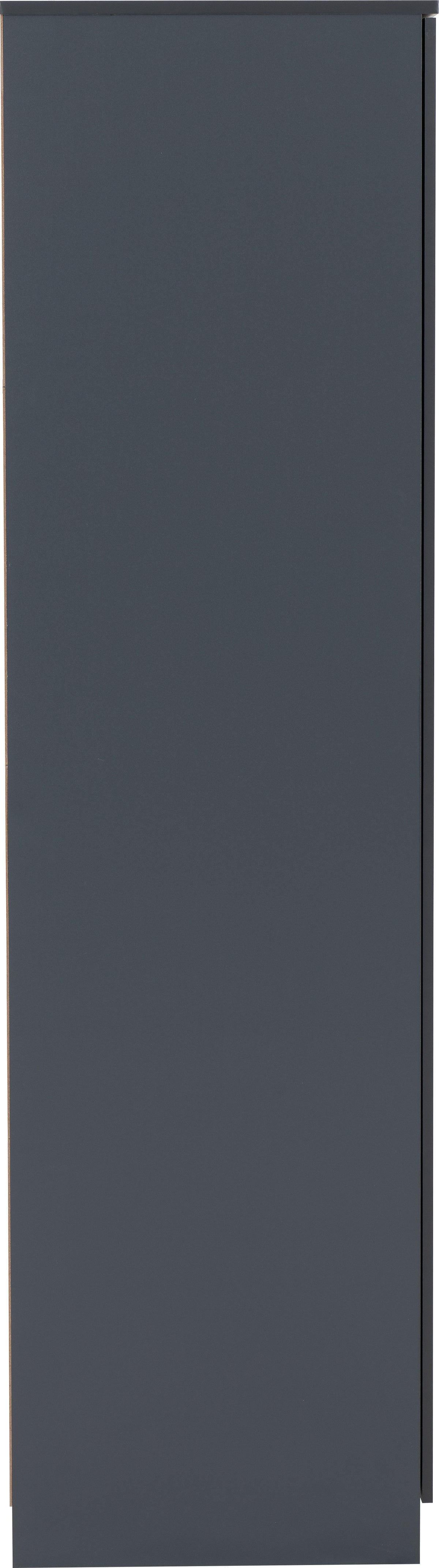 Dakota 2 Door Wardrobe Bedroom Set - Dark Grey - view 22