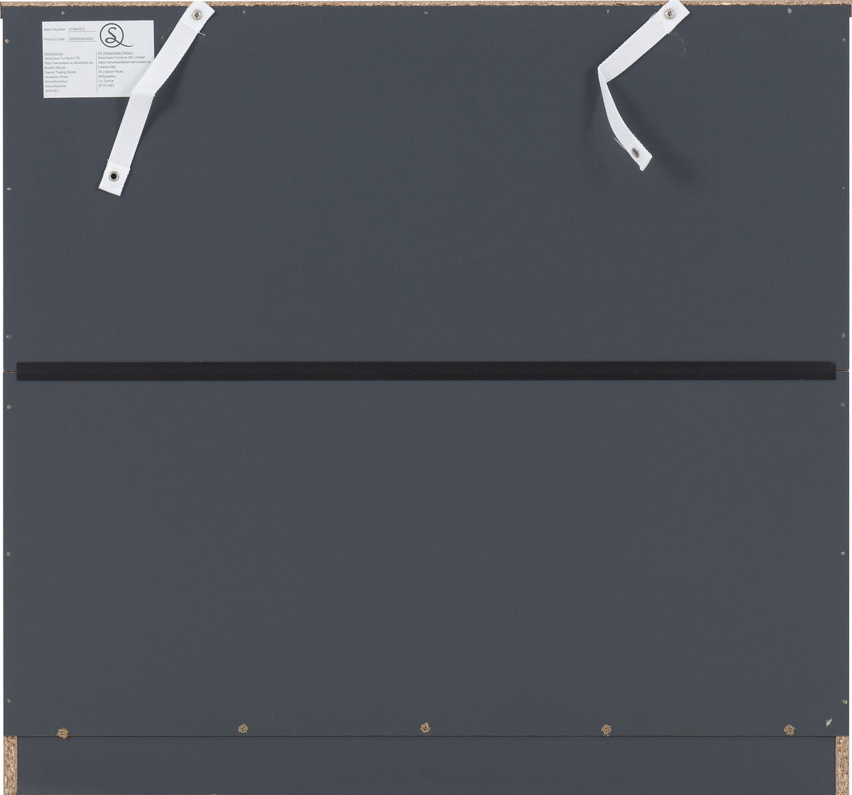 Dakota 2 Door Wardrobe Bedroom Set - Dark Grey - view 16