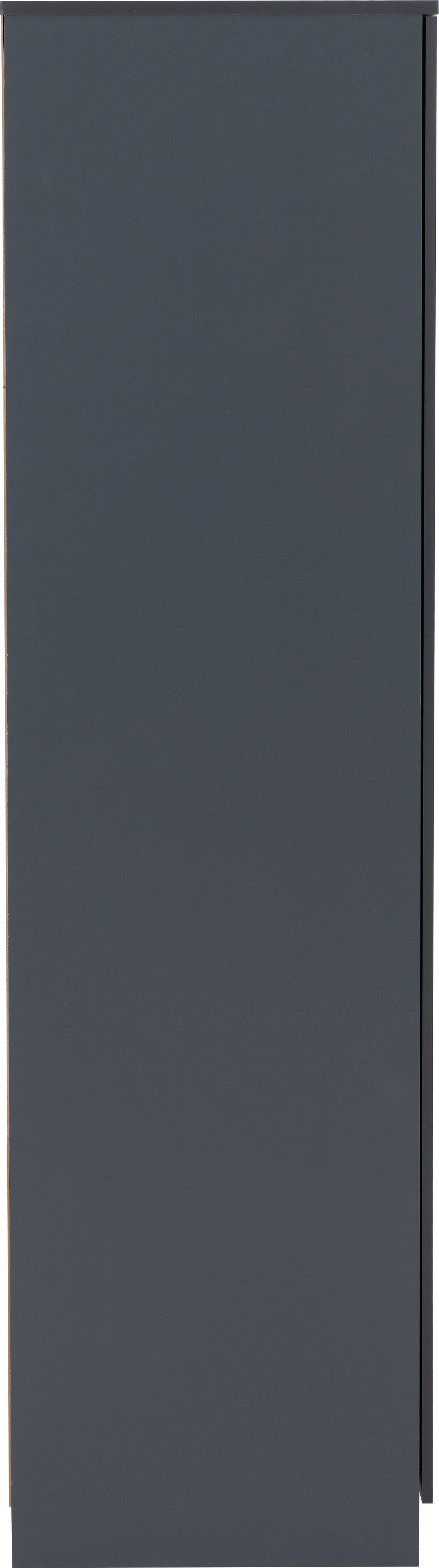 Dakota 3 Door Wardrobe Bedroom Set - Dark Grey - view 22