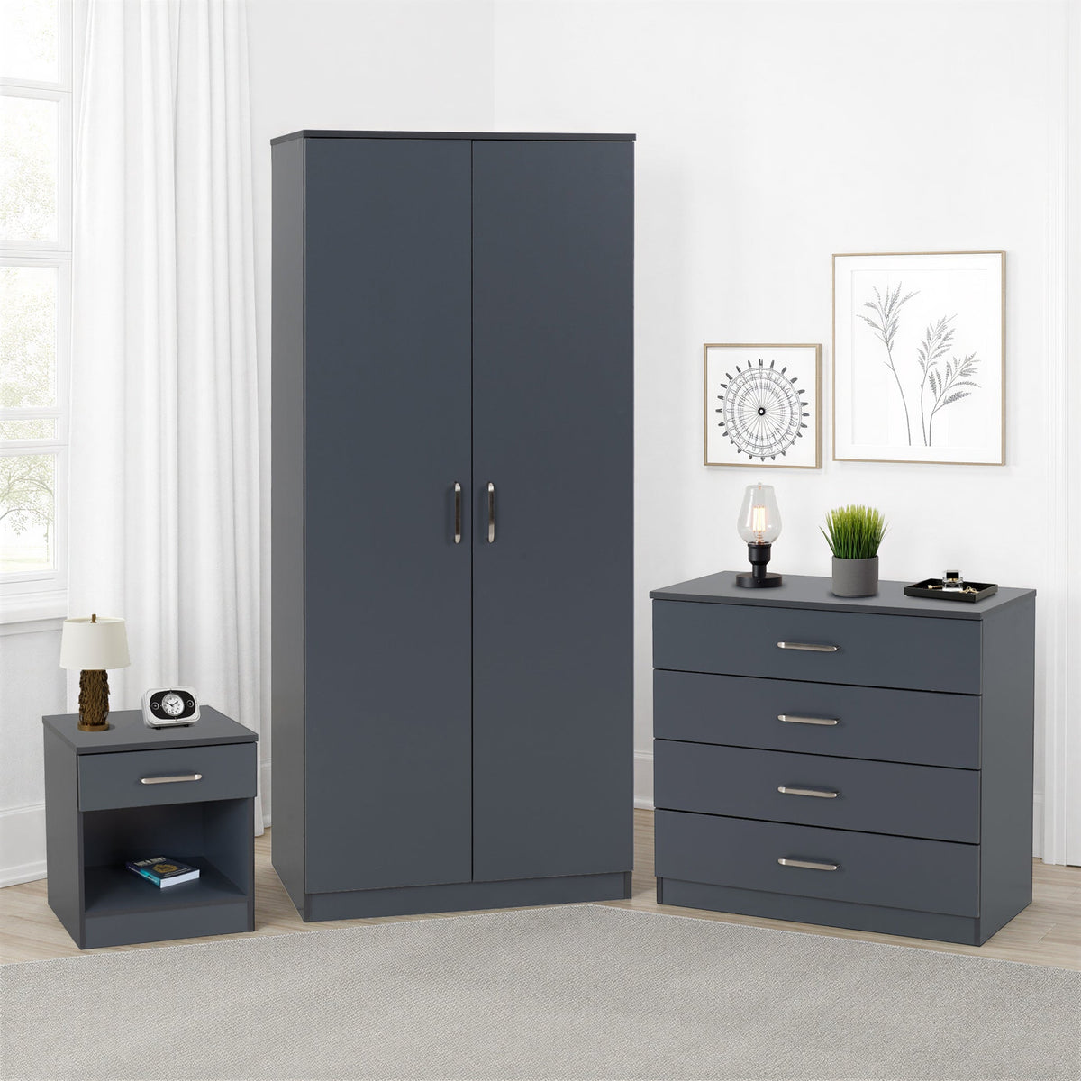 Dakota Trio Set - Dark Grey