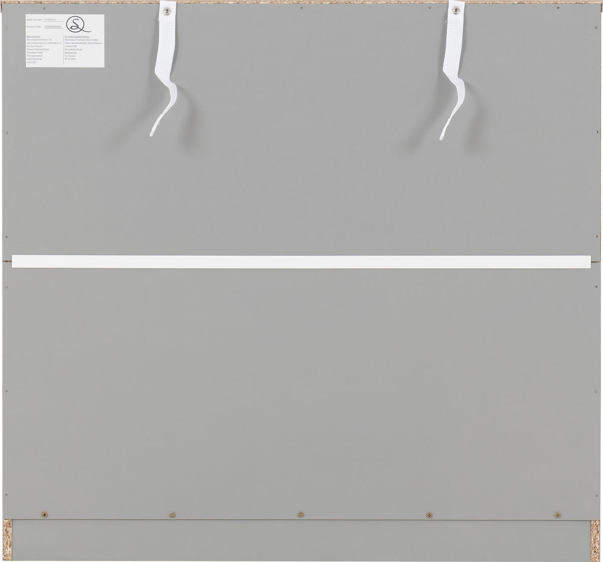 Dakota 2 Door Wardrobe Bedroom Set - Light Grey - view 16