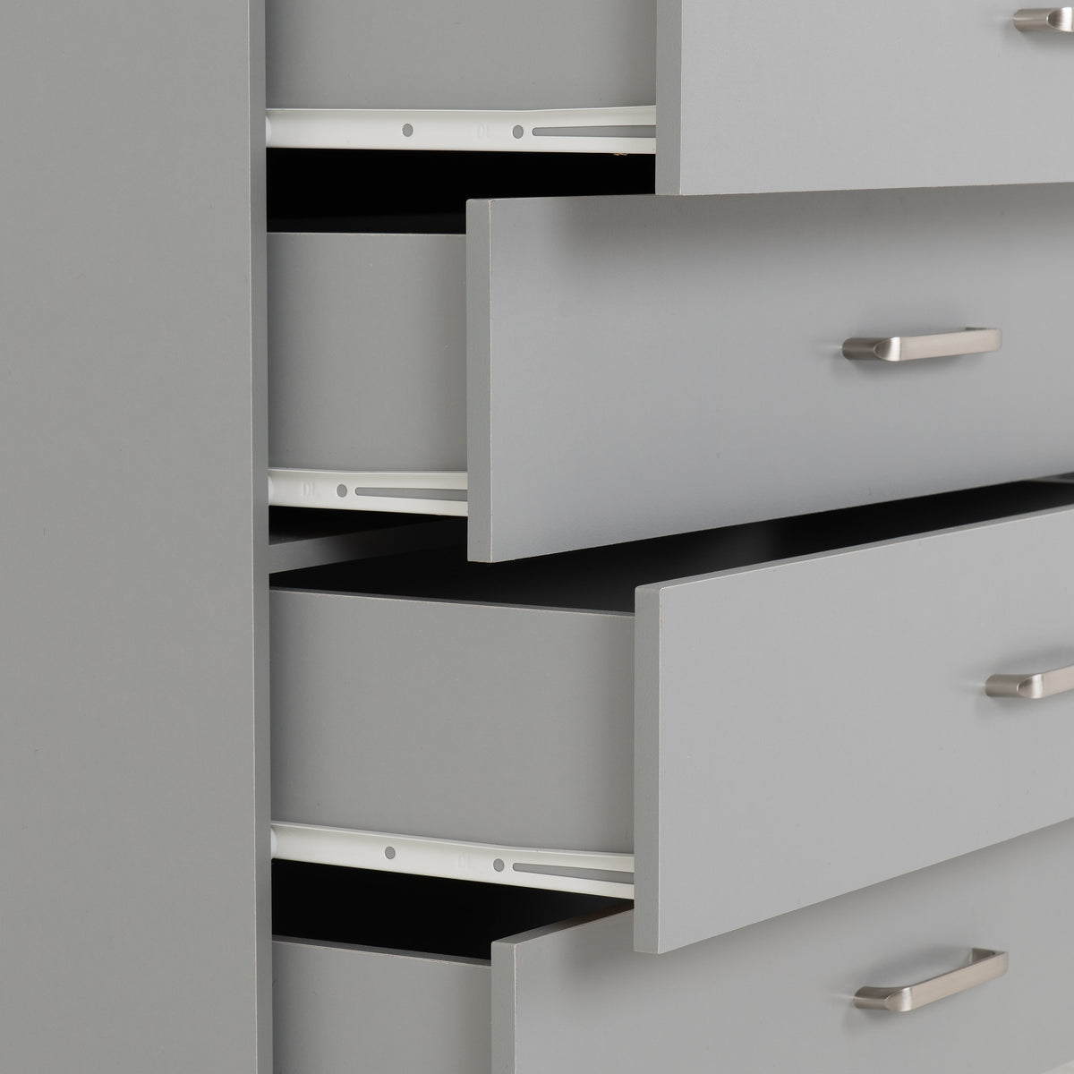 Dakota 2 Door Wardrobe Bedroom Set - Light Grey - view 15
