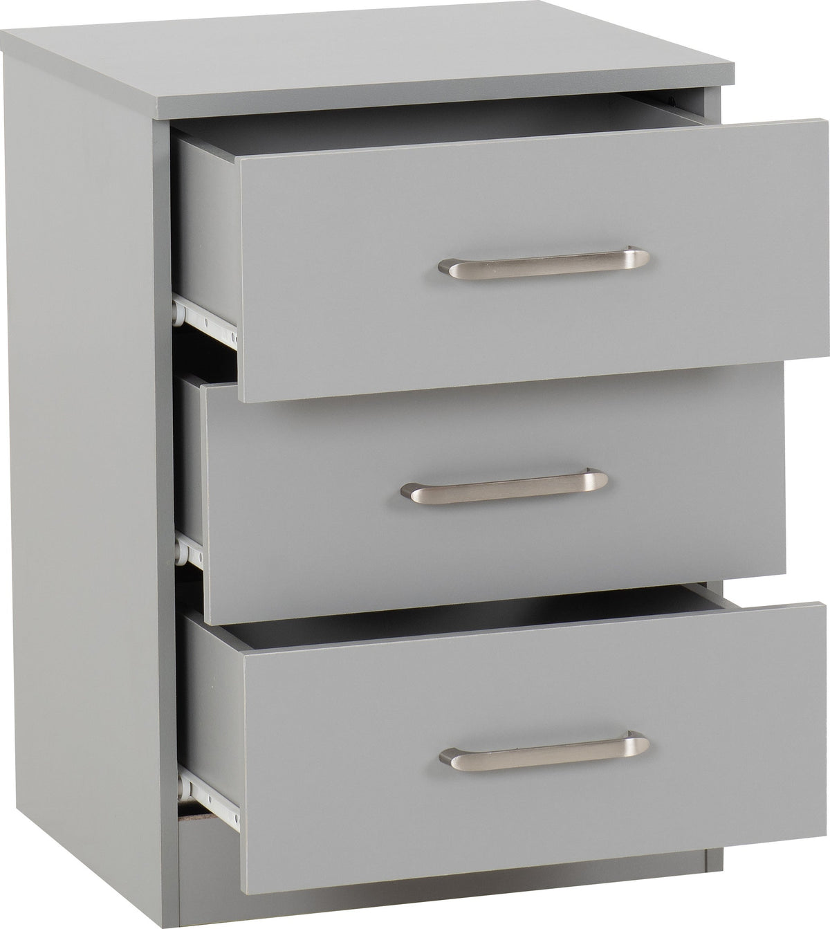 Dakota 2 Door Wardrobe Bedroom Set - Light Grey - view 13