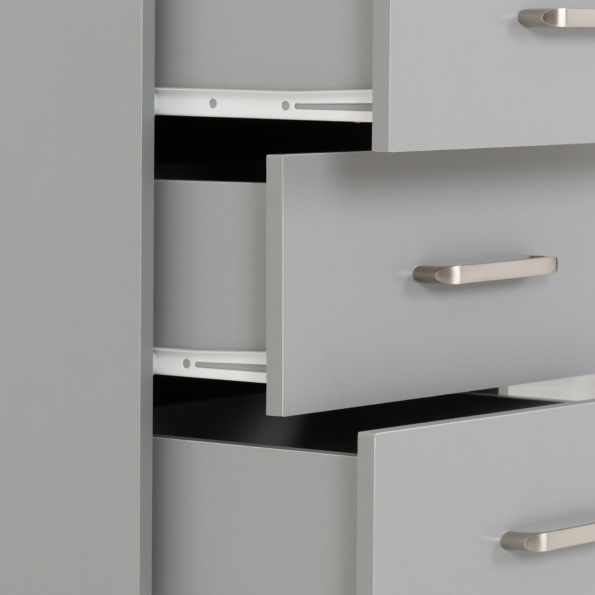 Dakota 2 Door Wardrobe Bedroom Set - Light Grey - view 9
