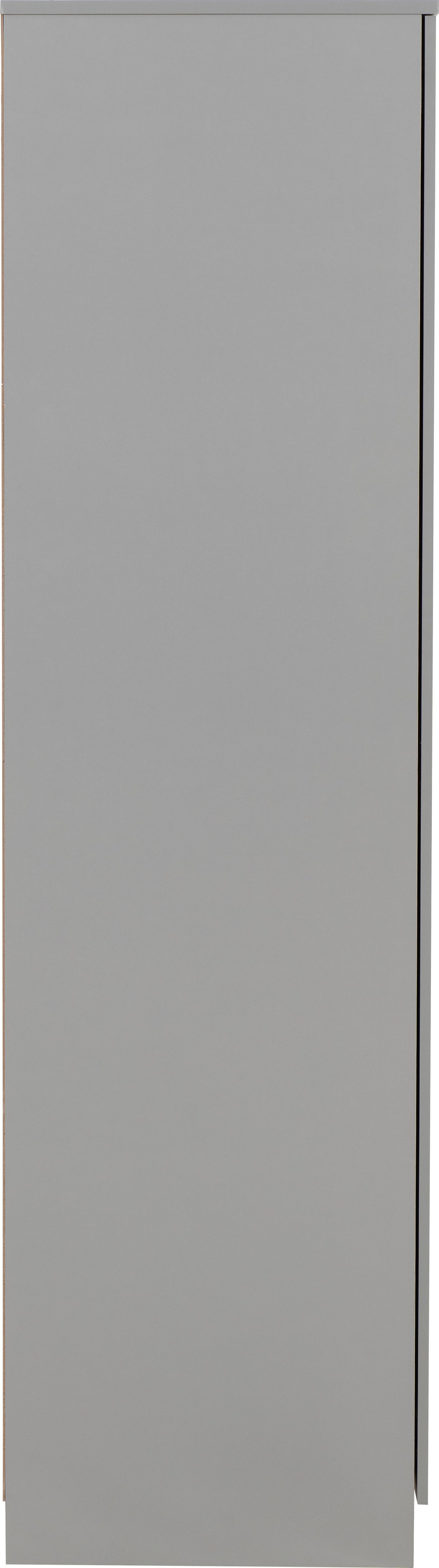 Dakota 3 Door Wardrobe Bedroom Set - Light Grey - view 22