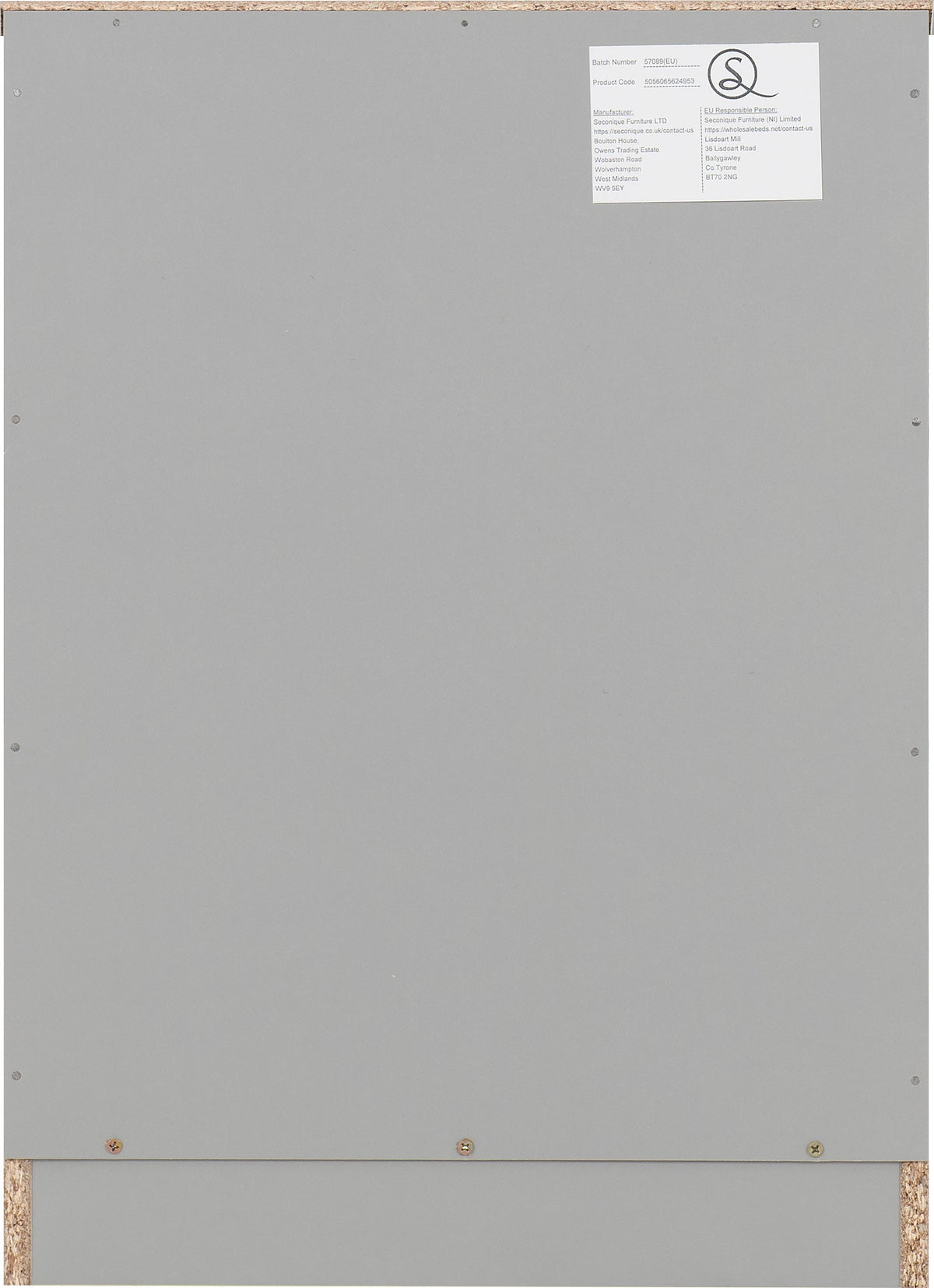 Dakota 3 Door Wardrobe Bedroom Set - Light Grey - view 10
