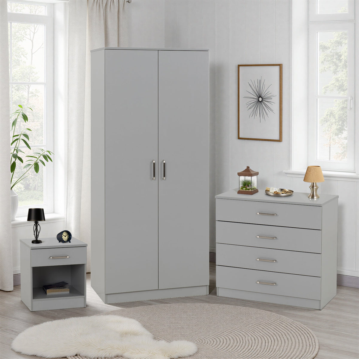 Dakota Trio Set - Light Grey