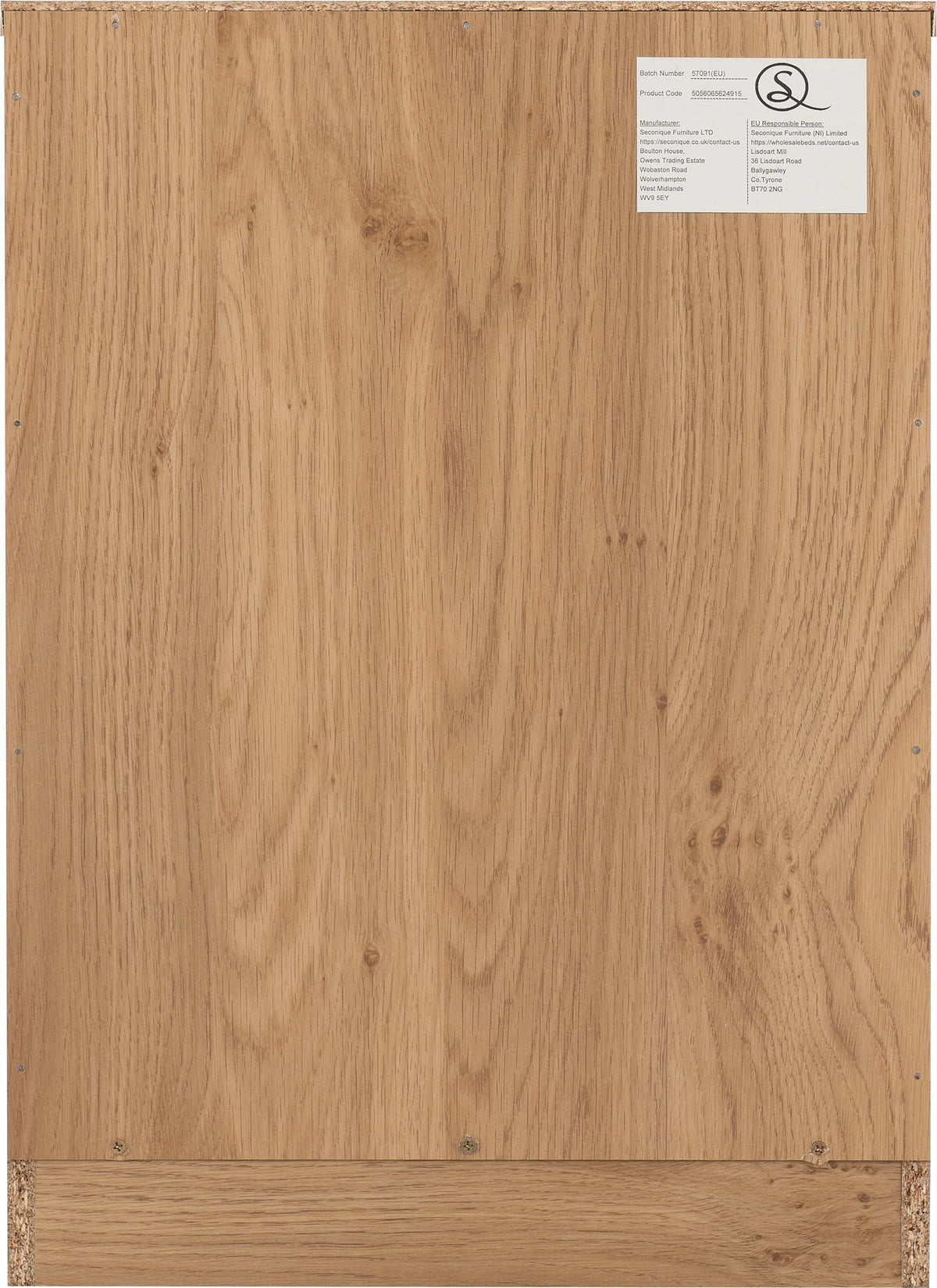 Dakota 2 Door Wardrobe Bedroom Set - Oak Effect - view 10