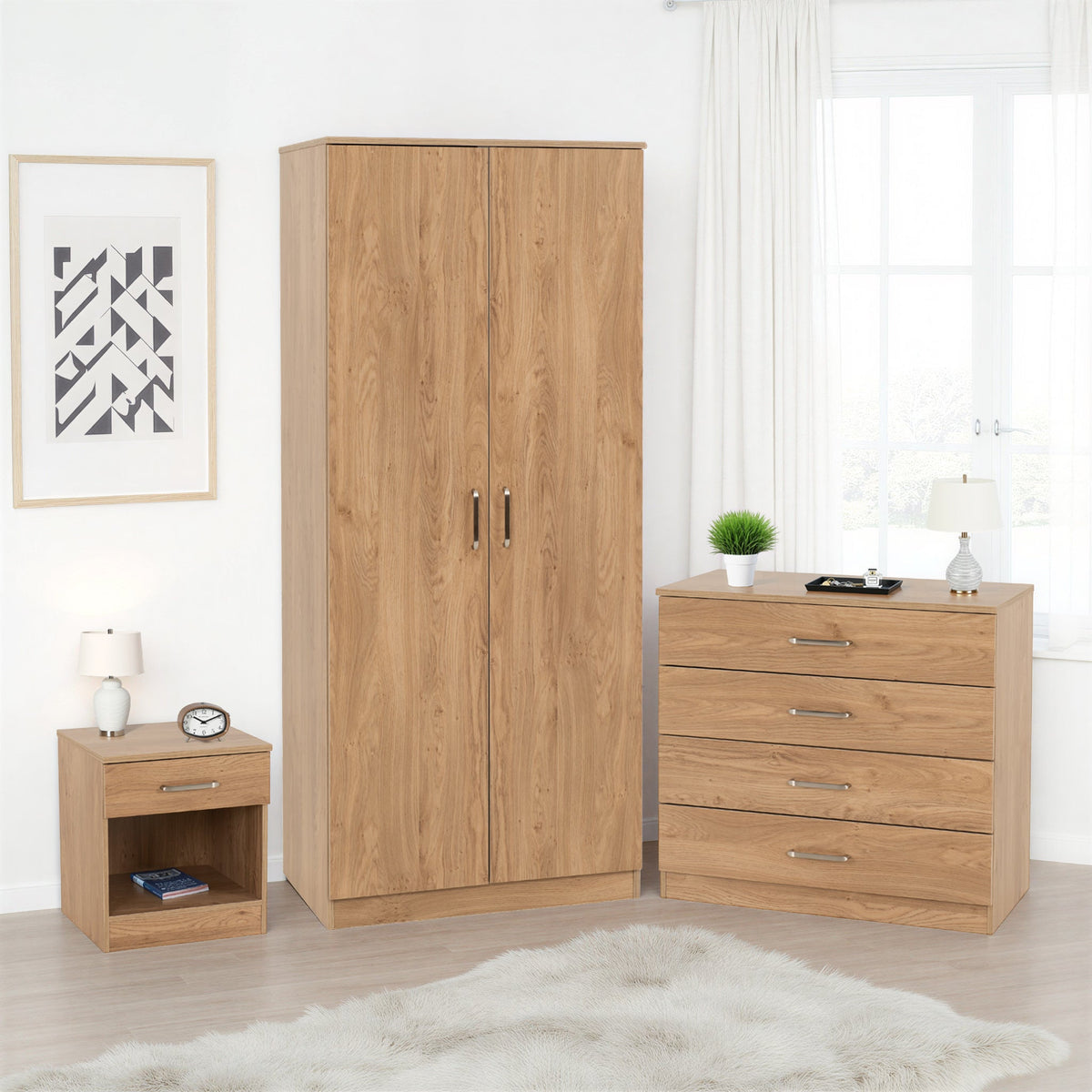 Dakota Trio Set - Oak Effect