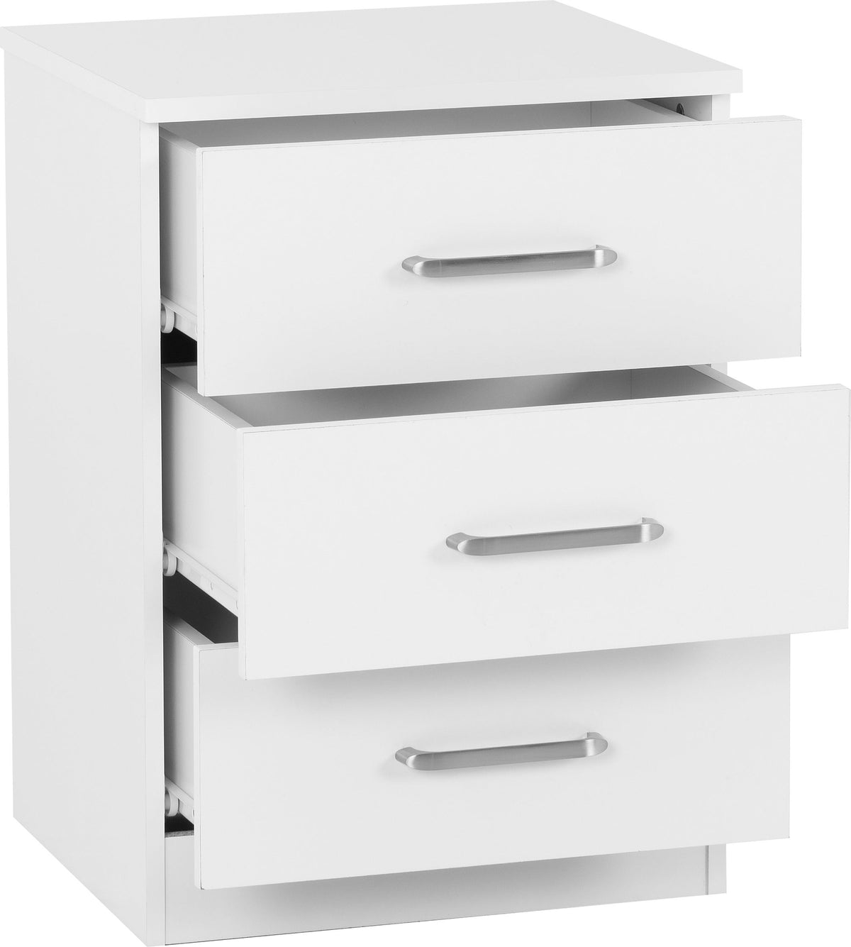 Dakota 3 Door Wardrobe Bedroom Set - White - view 13