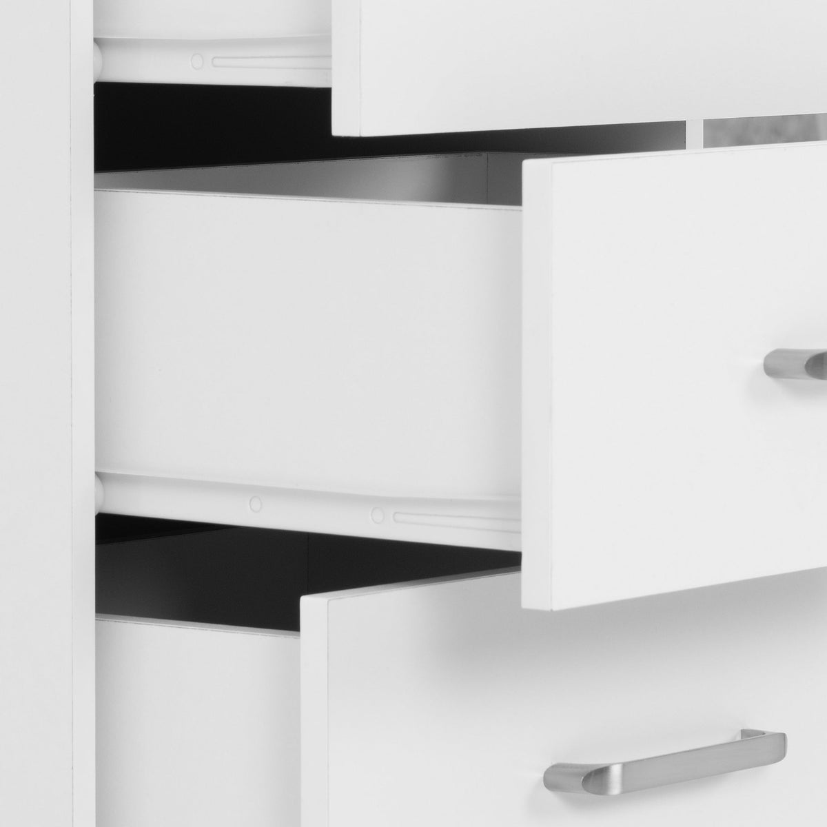 Dakota 3 Door Wardrobe Bedroom Set - White - view 9