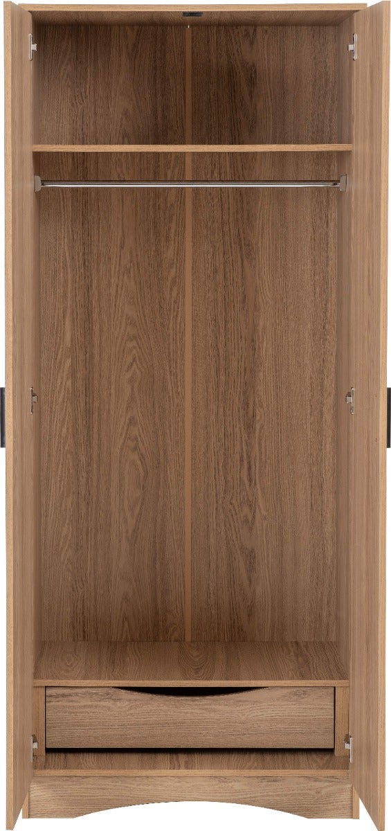 Tessa 2 Door Wardrobe Bedroom Set - Natural Oak Effect - view 5